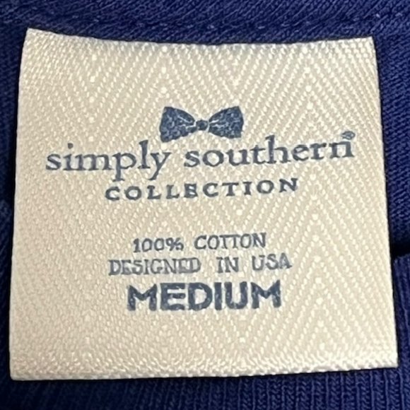 Simply Southern “Look at the Stars” 100% Cotton LS Tee - Dark Blue - M - Picture 7 of 8